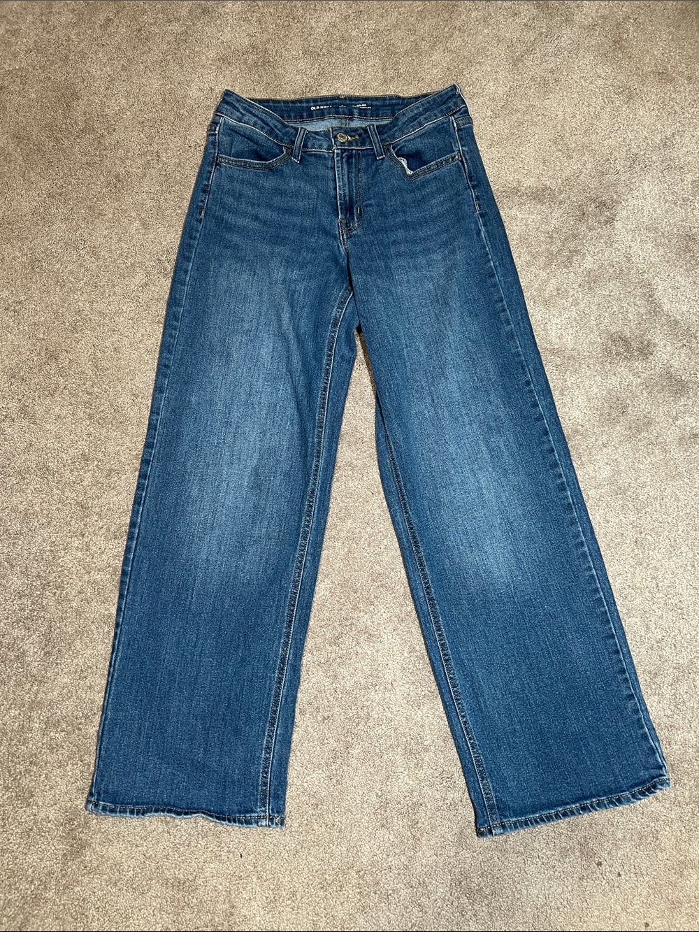 Old Navy Hi Rise Wow Wide Leg Jeans size 2 Petite